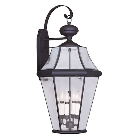 Georgetown 4 Light Bronze Outdoor Wall Lantern MPN:2366-07