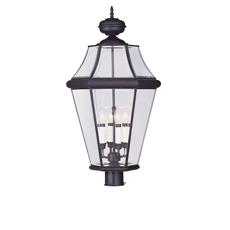 Georgetown 4 Light Bronze Outdoor Post Top Lantern MPN:2368-07