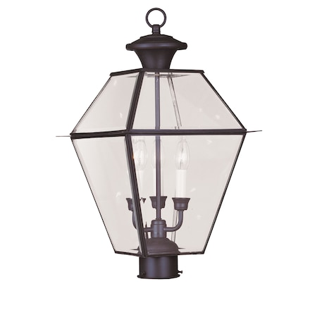 Westover 3 Light Bronze Outdoor Post Top MPN:2384-07