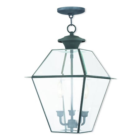 Westover 3 Light Charcoal Outdoor Pendan MPN:2385-61