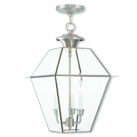 Westover 3 Light Brushed Nickel Outdoor MPN:2385-91
