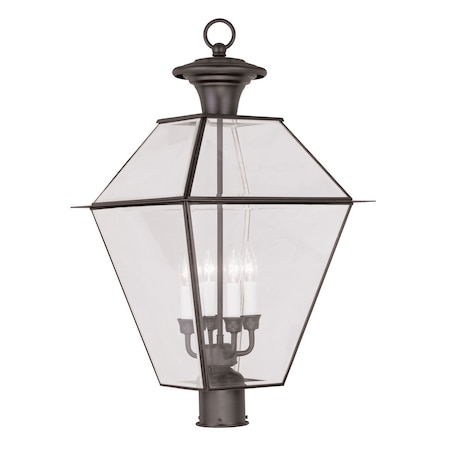 Westover 4 Light Bronze Outdoor Post Top MPN:2388-07