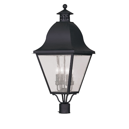 Amwell 4 Light Black Outdoor Post Top La MPN:2548-04