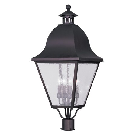 Amwell 4 Light Bronze Outdoor Post Top L MPN:2548-07