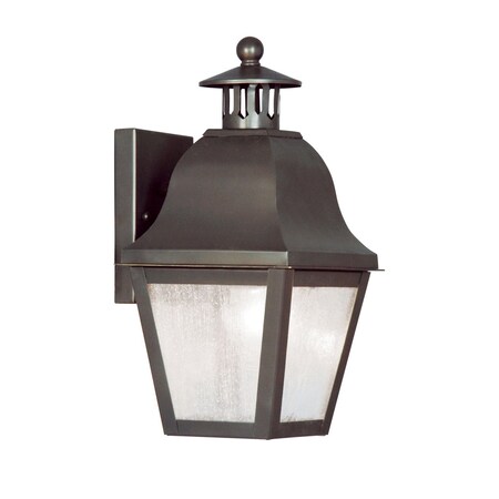Amwell 1 Light Bronze Outdoor Wall Lantern MPN:2550-07
