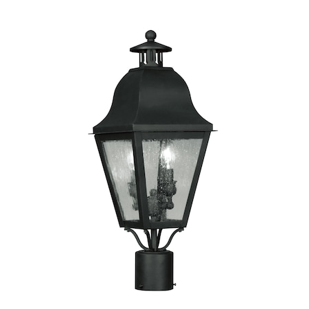 Amwell 2 Light Black Outdoor Post Top La MPN:2552-04