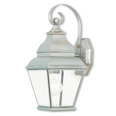 Exeter 1 Light Brushed Nickel Outdoor Wa MPN:2590-91