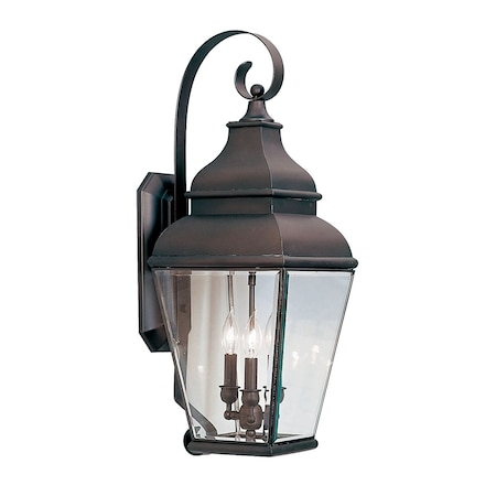 Exeter 3 Light Bronze Outdoor Wall Lante MPN:2593-07