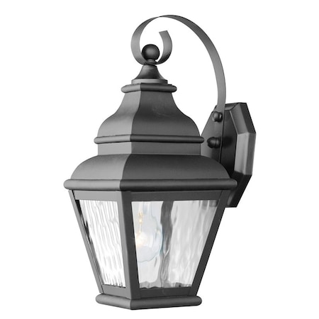 Exeter 1 Light Black Outdoor Wall Lantern MPN:2601-04