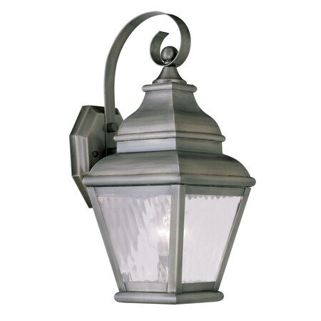 Exeter 1 Light Vintage Pewter Outdoor Wall Lantern MPN:2601-29