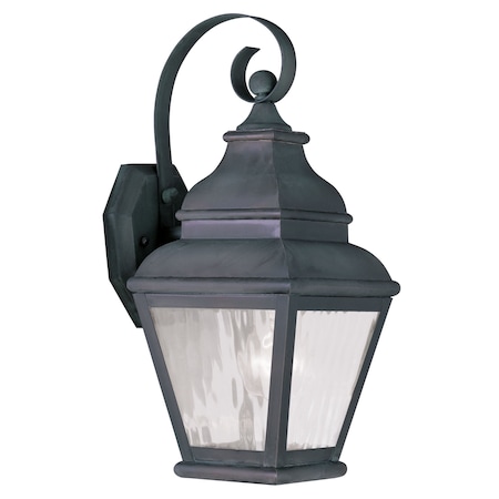 Exeter 1 Light Charcoal Outdoor Wall Lantern MPN:2601-61
