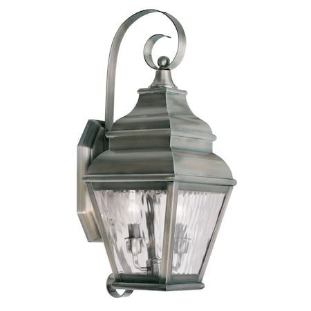 Exeter 2 Light Vintage Pewter Outdoor Wa MPN:2602-29