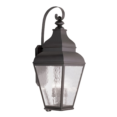 Exeter 4 Light Bronze Outdoor Wall Lantern MPN:2607-07