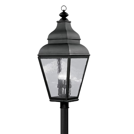 Exeter 4 Light Black Outdoor Post Top Lantern MPN:2608-04