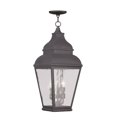 Exeter 3 Light Bronze Outdoor Pendant Lantern MPN:2610-07