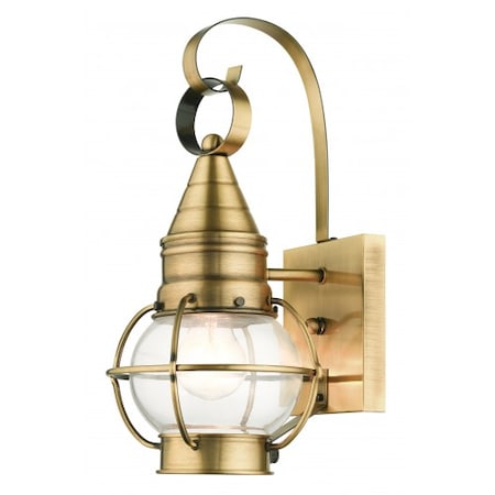 Antique BrassOutdoor Wall Lantern, 1 Ligh MPN:26900-01