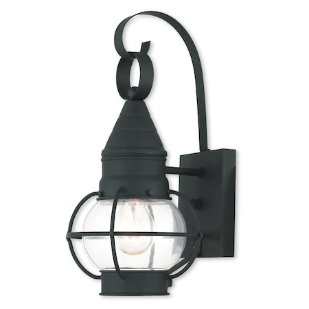 Newburyport 1 Light Black Outdoor Wall Lantern MPN:26900-04