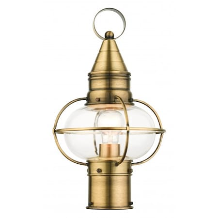 Antique Brass Outdoor Post Top Lantern, 1 MPN:26902-01