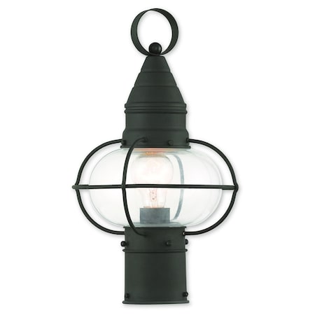 Newburyport 1 Light Black Outdoor Post Top Lantern MPN:26902-04