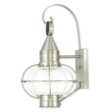 Newburyport 1 Light Brushed Nickel Outdo MPN:26904-91