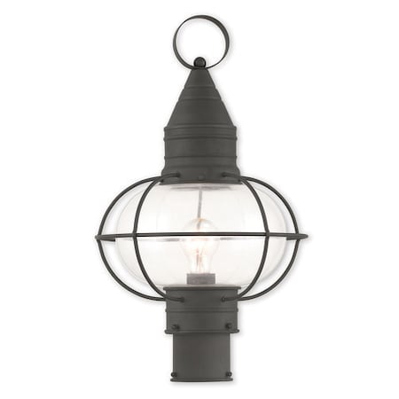 Newburyport 1 Light Black Outdoor Post Top Lantern MPN:26905-04