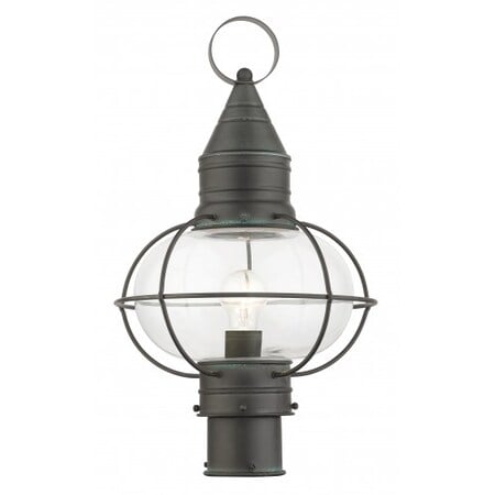 Charcoal Outdoor Post Top Lantern, 1 Ligh MPN:26905-61