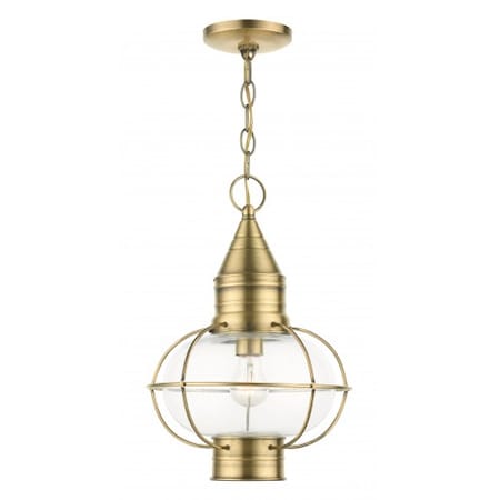 Antique Brass Outdoor Pendant Lantern, 1 MPN:26906-01