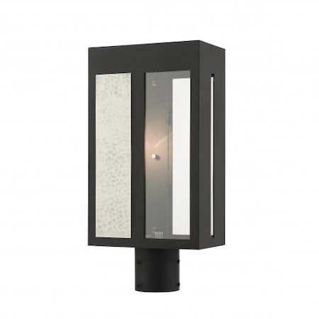 Black Outdoor Post Top Lantern, 1 Light MPN:27416-04