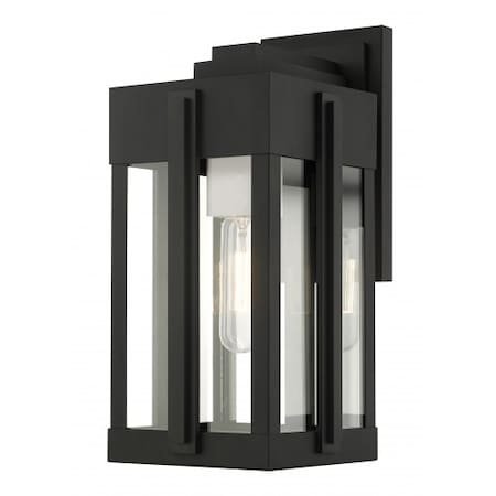 Black Outdoor Wall Lantern, 1 Light MPN:27712-04