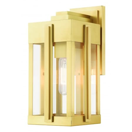 Natural Brass Outdoor Wall Lantern, 1 Lig MPN:27712-08