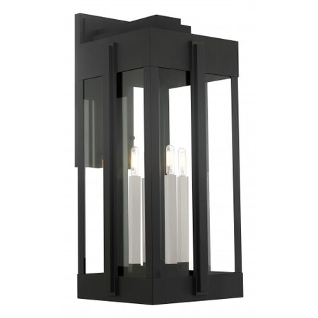 Black Outdoor Wall Lantern, 4 Light MPN:27716-04