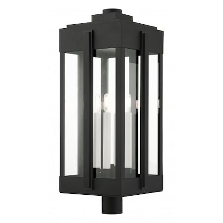 Black Outdoor Post Top Lantern, 4 Light MPN:27719-04