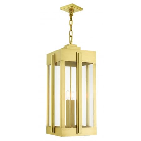 Natural Brass Outdoor Pendant Lantern, 4 MPN:27720-08