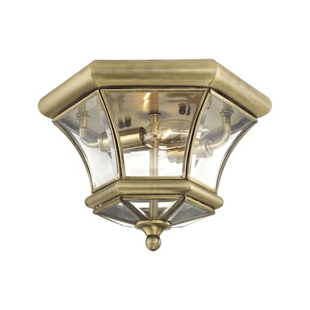 Monterey/Georgetown 2 Light Antique Brass Outdoor Ceiling Mount MPN:7052-01
