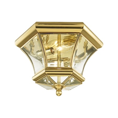 Monterey/Georgetown 2 Light Polished Brass Outdoor Ceiling Mount MPN:7052-02