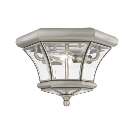 Monterey/Georgetown 2 Light Brushed Nickel Outdoor Ceiling Mount MPN:7052-91