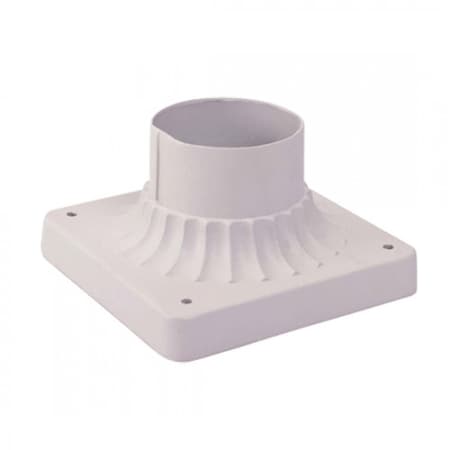 Textured White Outdoor Pier Mount Adapte MPN:7507-13