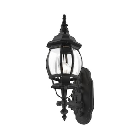 Textured Black Outdoor Wall Lantern, 1 Li MPN:7520-14