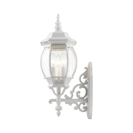 Textured WhiteOutdoorWall Lantern, 3 Ligh MPN:7524-13