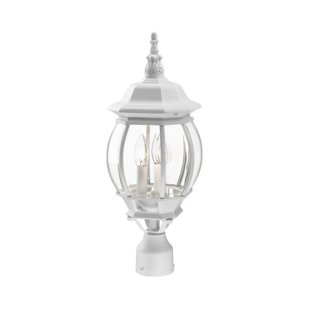 Textured WhiteOutdoor Post Top Lantern, 3 MPN:7526-13