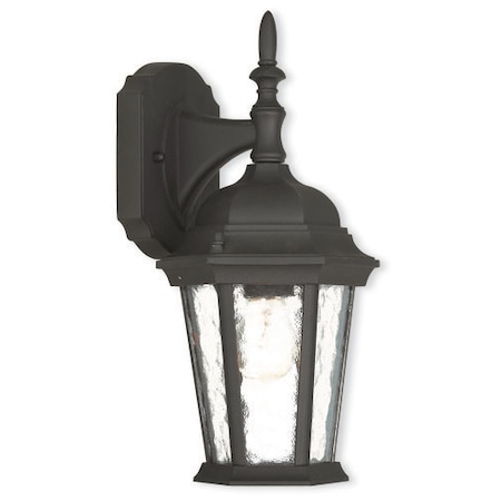 Hamilton 1 Light Textured Black Outdoor Wall Lantern MPN:75460-14