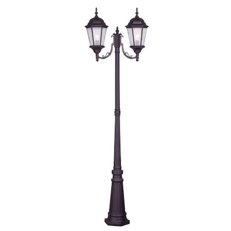 Hamilton 2 Light Bronze Outdoor 2 Head Post MPN:7554-07