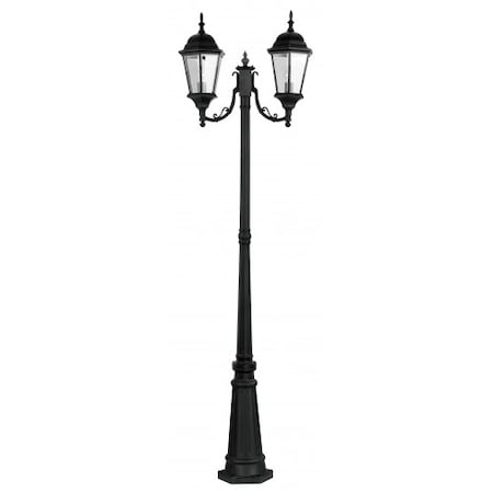 Textured Black Outdoor Post Light, 2 Ligh MPN:7554-14