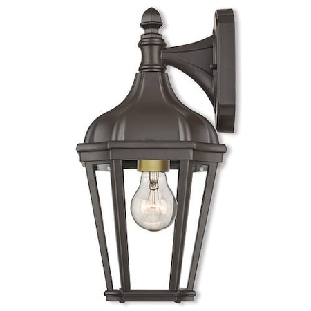Morgan 1 Light Bronze Outdoor Wall Lantern MPN:76181-07