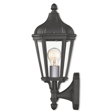 Morgan 1 Light Textured Black Outdoor Wa MPN:76182-14