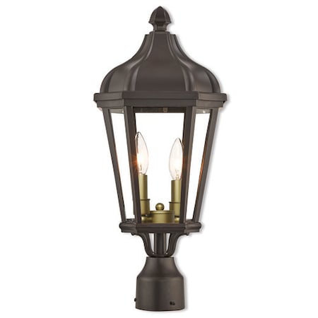 Morgan 2 Light Bronze Outdoor Post Top Lantern MPN:76188-07