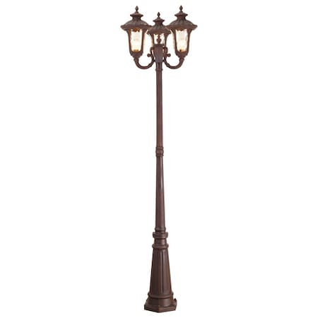 Oxford 3 Light Imperial Bronze Outdoor 3 Head Post MPN:7666-58