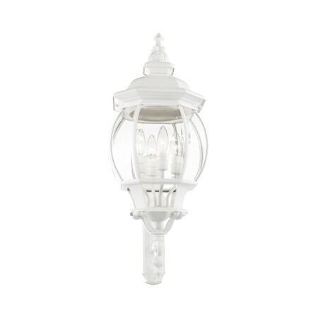 Textured WhiteOutdoorWall Lantern, 4 Ligh MPN:7701-13