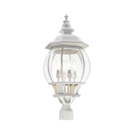 Textured WhiteOutdoor Post Top Lantern, 4 MPN:7703-13