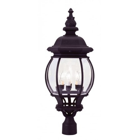 Textured BlackOutdoor Post Top Lantern, 4 MPN:7703-14